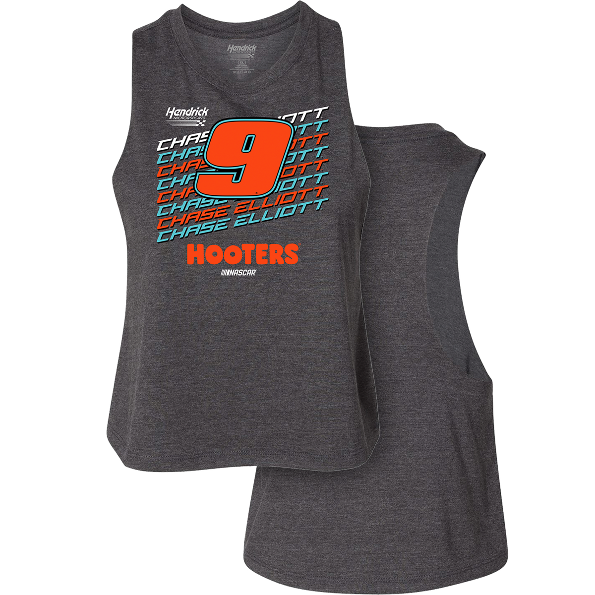 LADIES GREY HOOTERS TANK – Chase Elliott Store