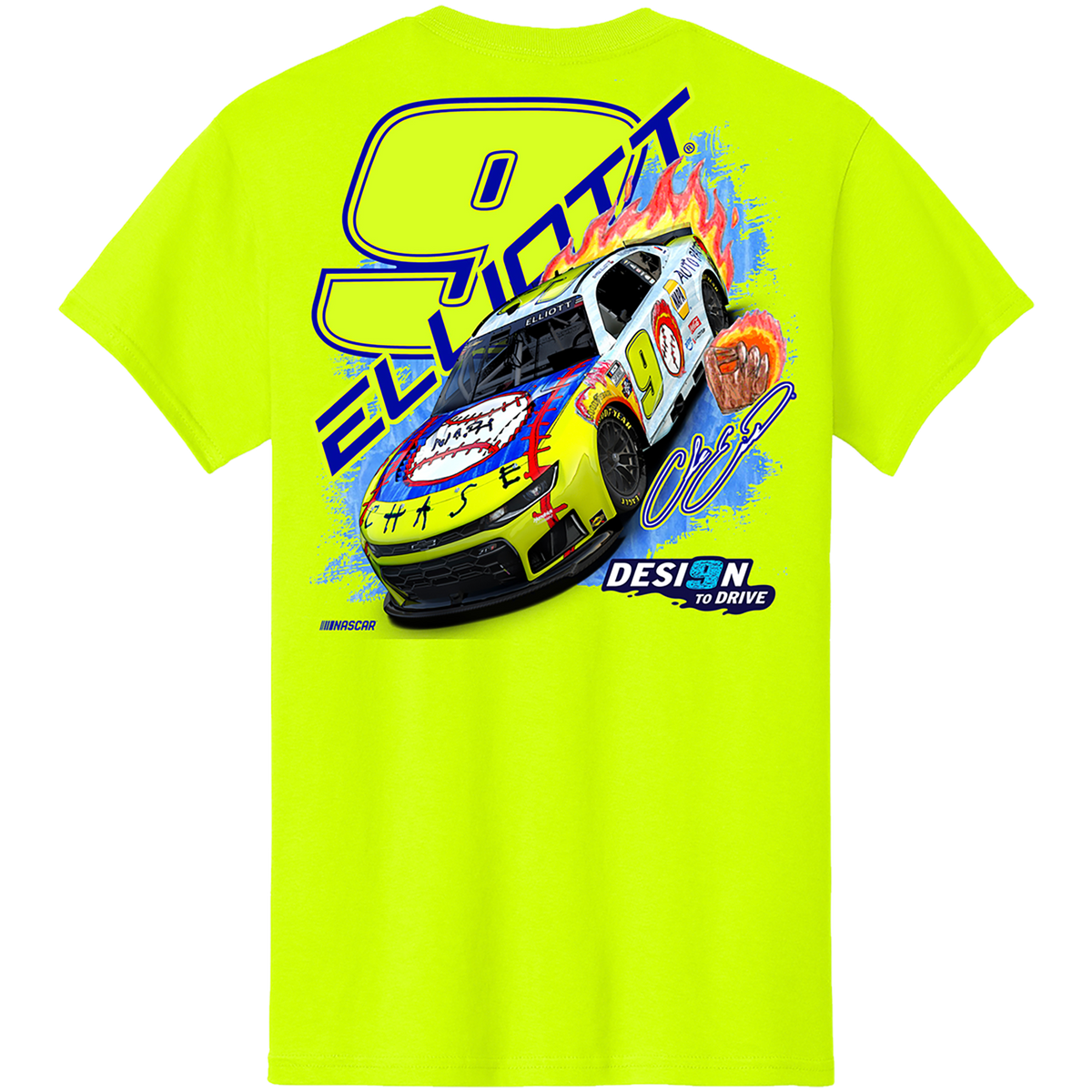 PRE-ORDER* NEON DESI9N TO DRIVE TEE – Chase Elliott Store