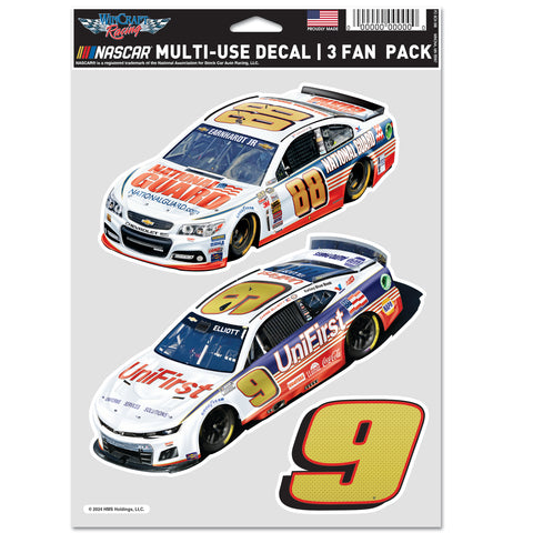 CHASE & DALE JR. THROWBACK 3 PACK DECAL