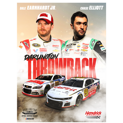 CHASE & DALE JR. THROWBACK POSTER