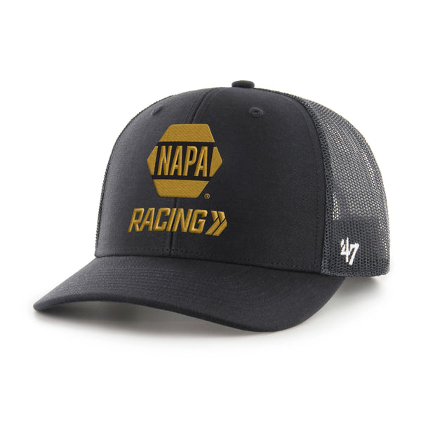'47 BLACK AND GOLD NAPA TRUCKER HAT