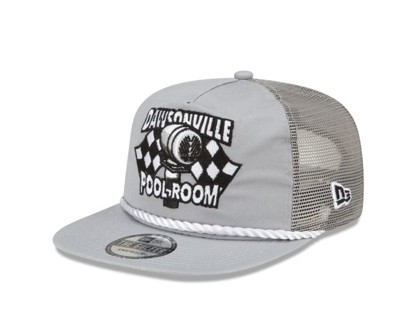 GREY POOL ROOM NEW ERA GOLFER TRUCKER HAT