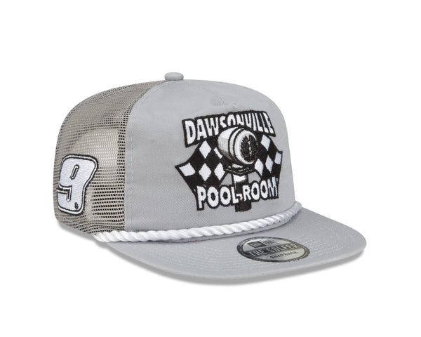 GREY POOL ROOM NEW ERA GOLFER TRUCKER HAT