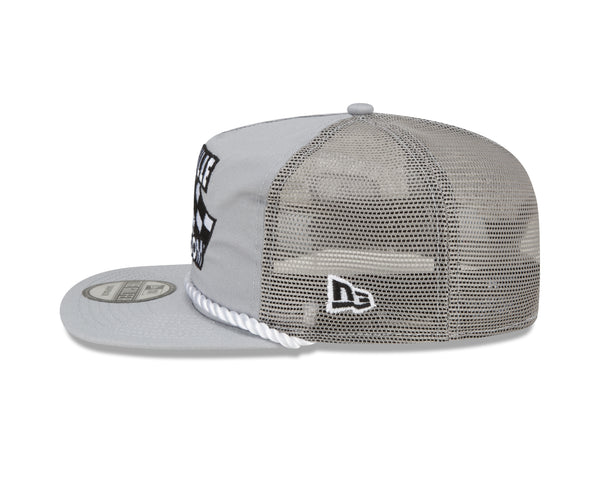 GREY POOL ROOM NEW ERA GOLFER TRUCKER HAT