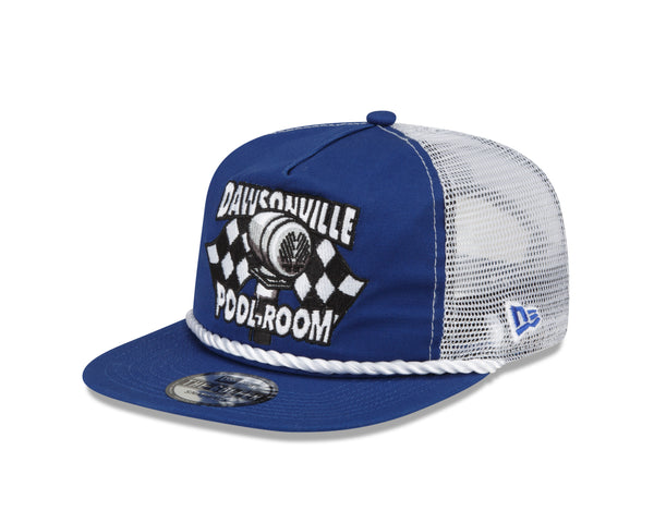 BLUE & WHITE POOL ROOM NEW ERA GOLFER TRUCKER HAT