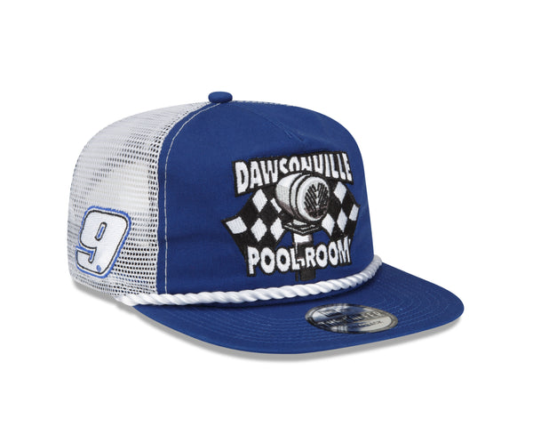 BLUE & WHITE POOL ROOM NEW ERA GOLFER TRUCKER HAT