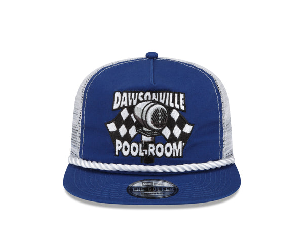 BLUE & WHITE POOL ROOM NEW ERA GOLFER TRUCKER HAT