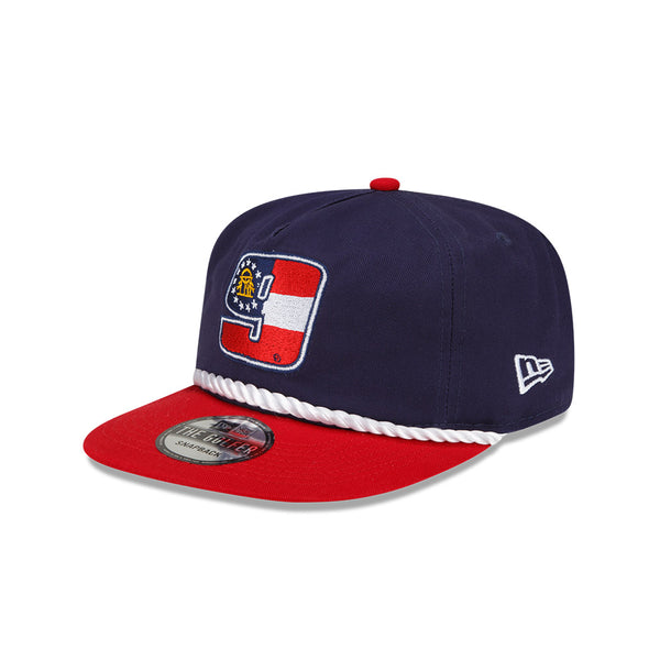 BLUE & RED GEORGIA 9 NEW ERA GOLFER HAT