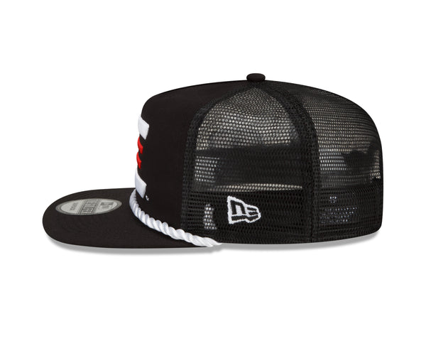 BLACK CE NEW ERA GOLFER TRUCKER HAT