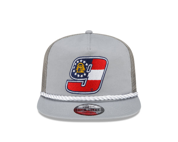 GREY GEORGIA 9 NEW ERA GOLFER TRUCKER HAT