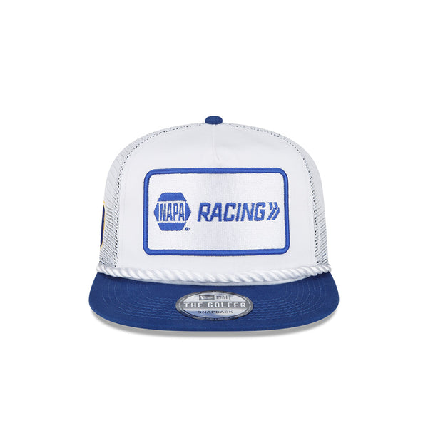 WHITE NAPA NEW ERA GOLFER TRUCKER HAT