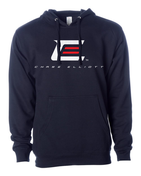 SUDADERA CON CAPUCHA CE Y LOGO DESGASTE MARINO MARINO