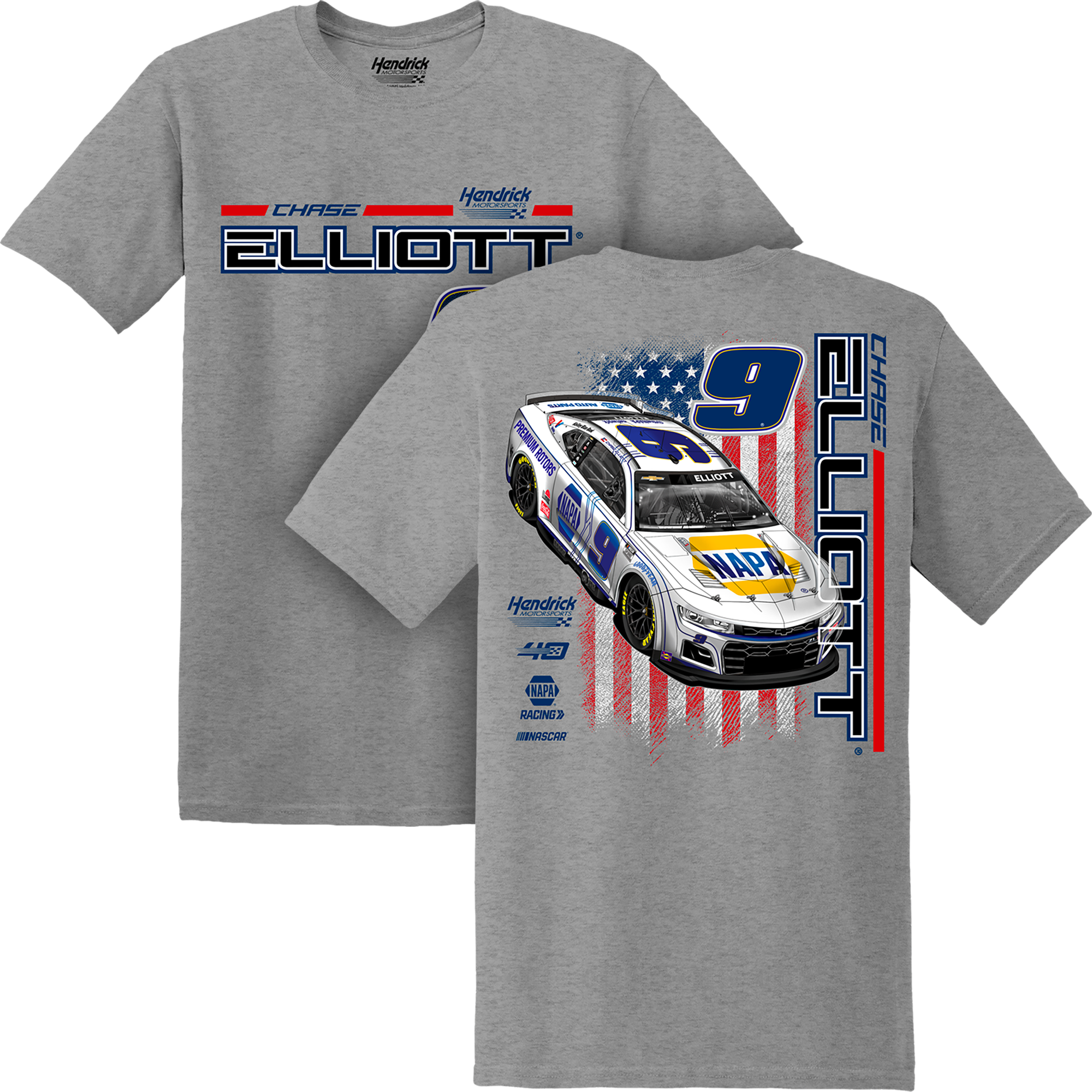 WHITE NAPA CAR STARS & STRIPES TEE