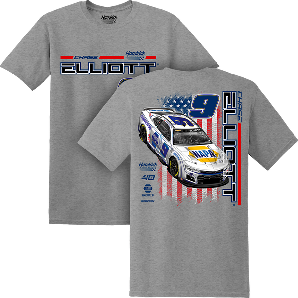 WHITE NAPA CAR STARS & STRIPES TEE