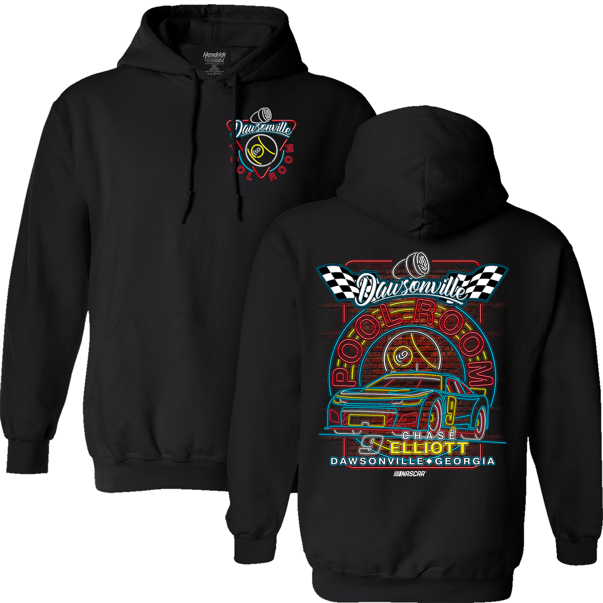 BLACK DAWSONVILLE POOL ROOM HOODIE