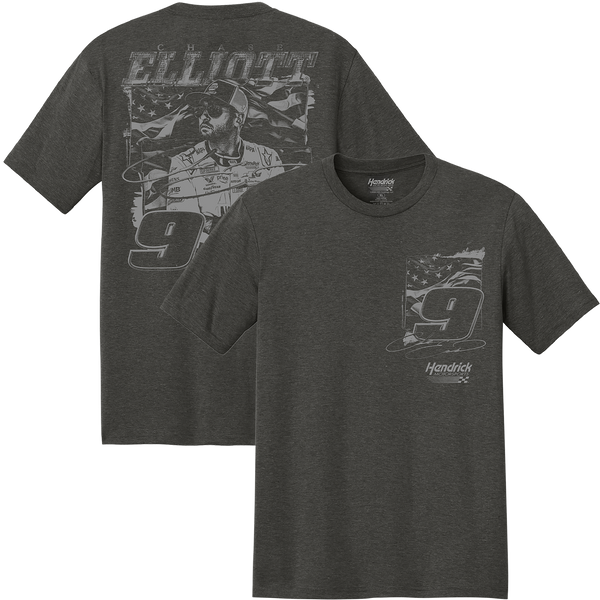 *PRE-ORDER* HEATHERED CHARCOAL FLAG TEE