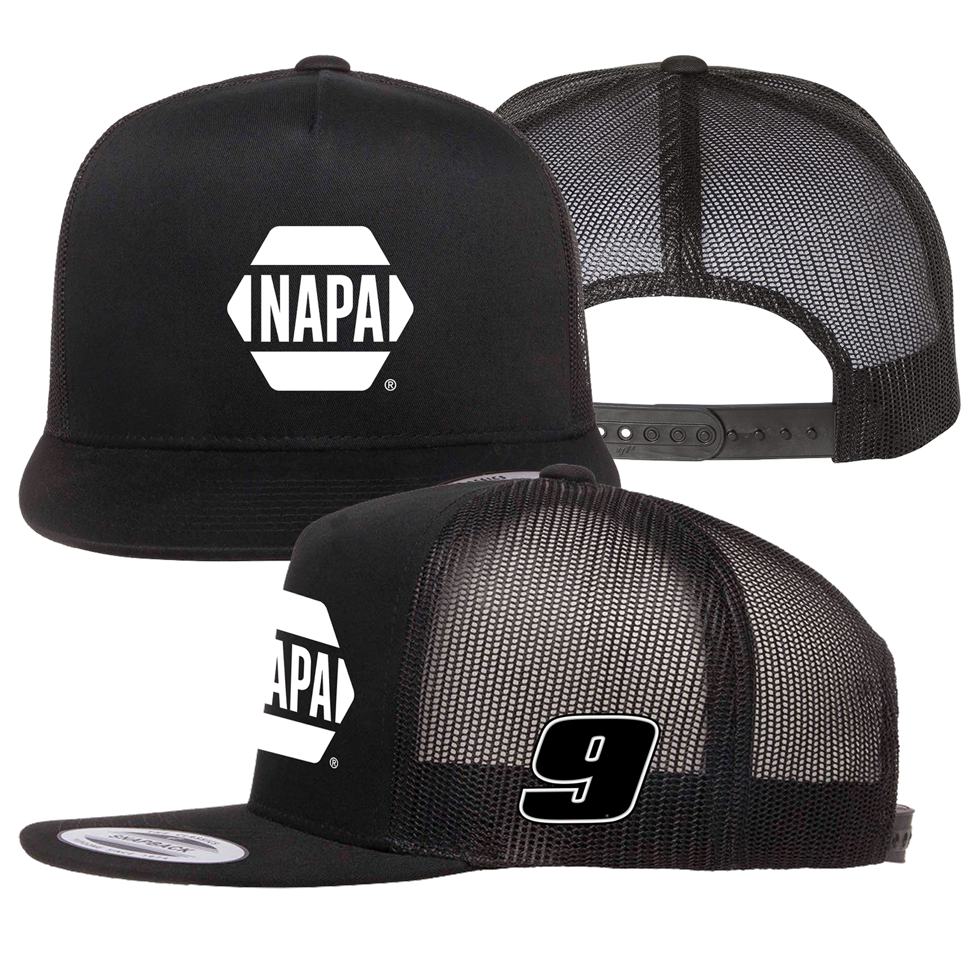 PRE-ORDER* BLACK NAPA HAT – Chase Elliott Store
