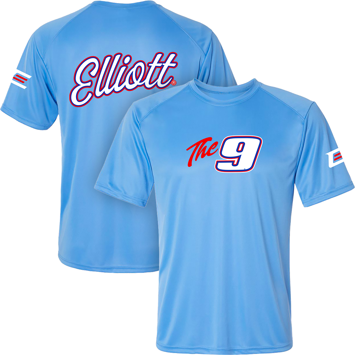*PRE-ORDER* LIGHT BLUE THE 9 UPF 50+ LIGHTWEIGHT TEE – Chase Elliott Store