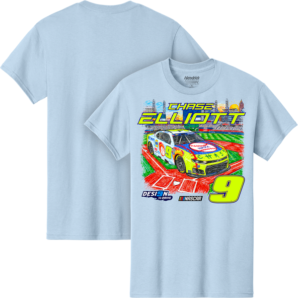 *PRE-ORDER* LIGHT BLUE DESI9N TO DRIVE TEE