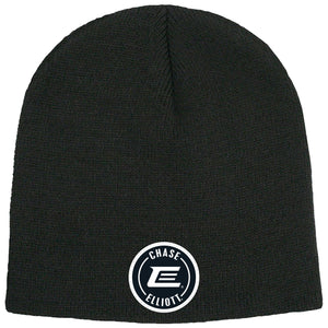 PVC PATCH BLACK BEANIE