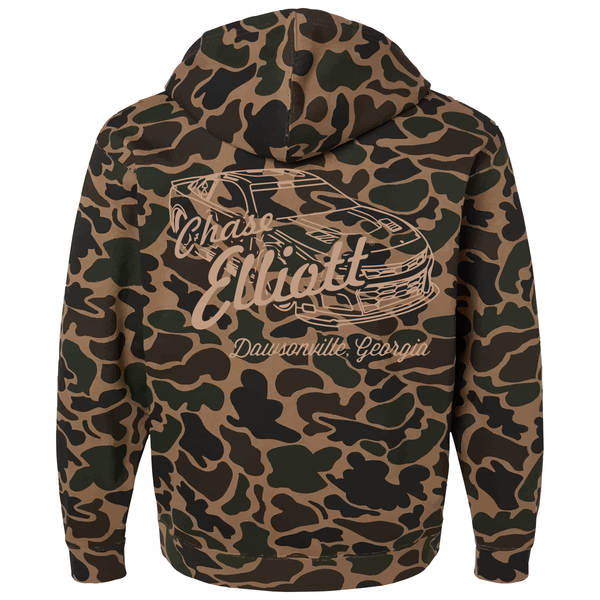 SWEAT À CAPUCHE CAMO NOIR