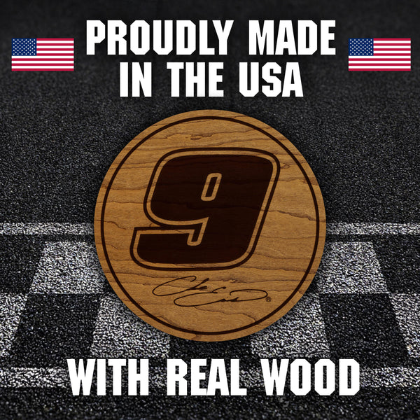 Chase Elliott #9 Wooden Coaster
