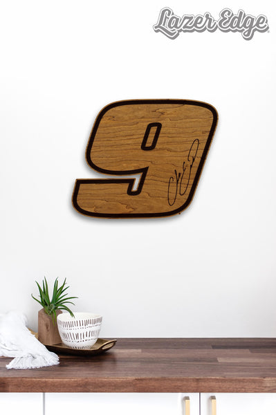 Chase Elliot # 9 Wooden Wall Hanging