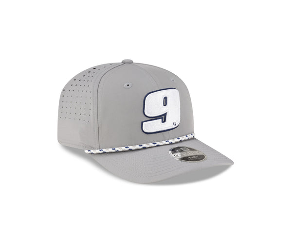 YOUTH GREY AND NAVY  9 970 STRETCH SNAP HAT