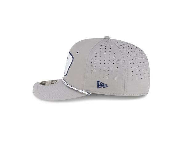 YOUTH GREY AND NAVY  9 970 STRETCH SNAP HAT