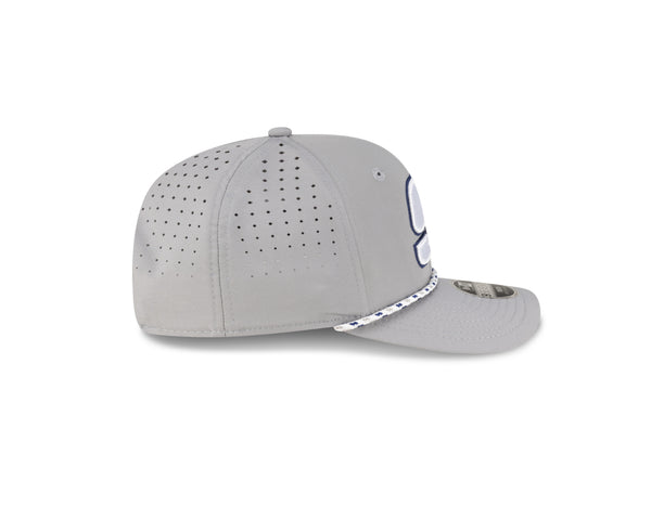 YOUTH GREY AND NAVY  9 970 STRETCH SNAP HAT