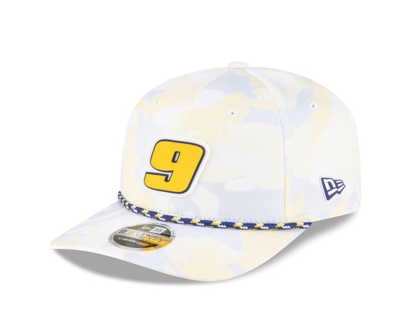 PVC 9 YELLOW AND BLUE CAMO 970 STRETCH SNAP HAT
