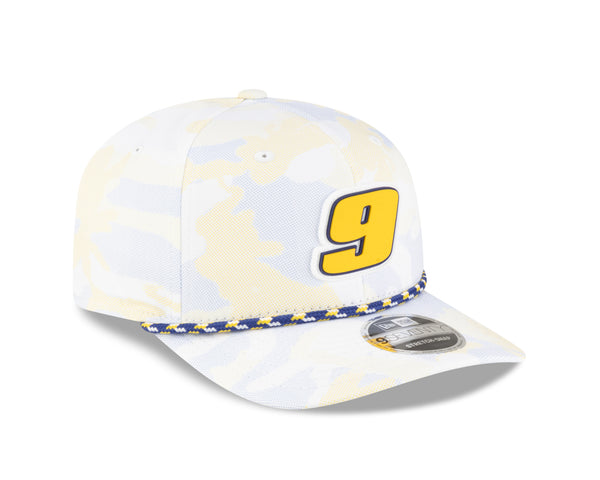 PVC 9 YELLOW AND BLUE CAMO 970 STRETCH SNAP HAT