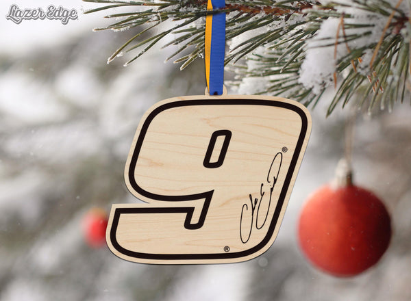 Chase Elliot #9 Wooden Ornament