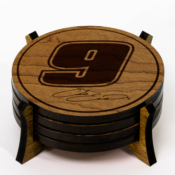 Chase Elliott #9 Wooden Coaster 4-Pack