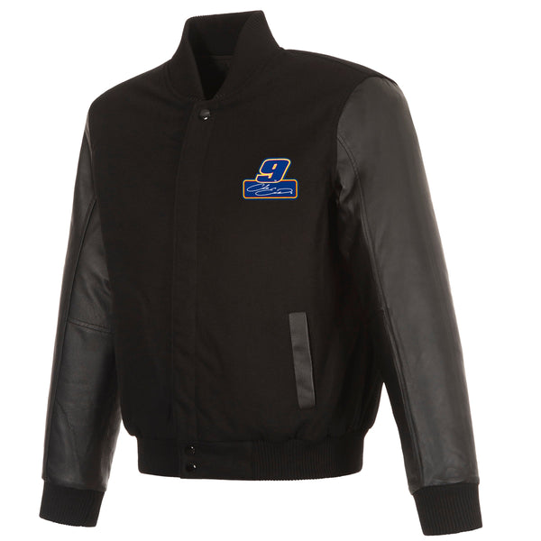 Chase Elliott Reversible Wool and Leather Jacket