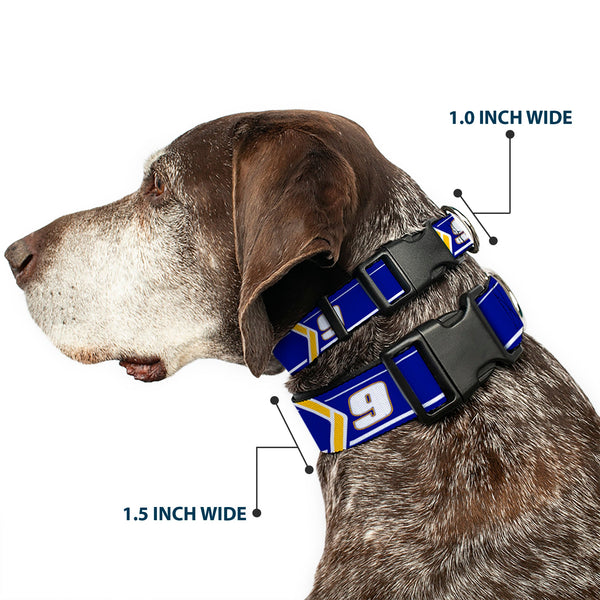 Plastic Clip Collar - Chase Elliott #9 Car Scheme Blue/Yellow/White