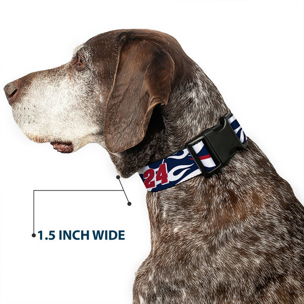 Plastic Clip Collar - William Byron #24 Car Scheme White/Red/Blue