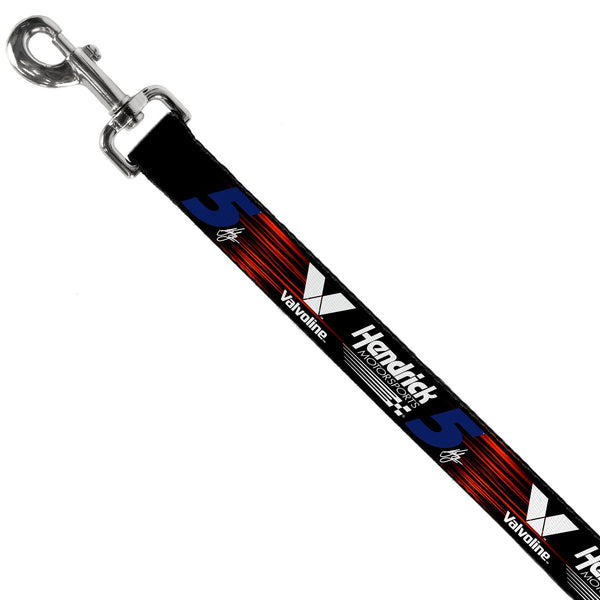 Dog Leash - Kyle Larson #5 Autograph VALVOLINE Hendrick Motorsports Logo Black/Red/White/Blue