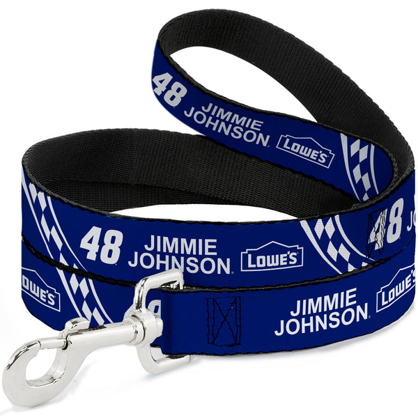 Dog Leash - JIMMIE JOHNSON #48 LOWE'S Logo Checker Blue/White