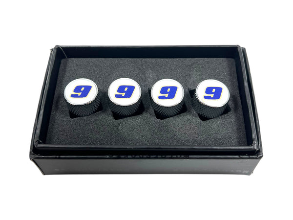 Chase Elliott NAPA # Only Chrome Knurled Valve Stem Caps