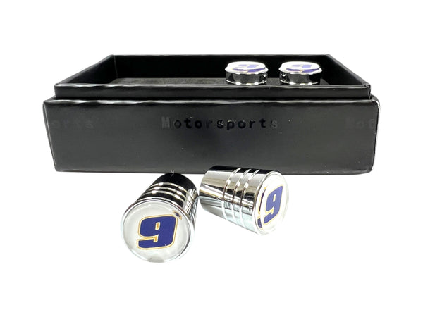 Chase Elliott NAPA # Only Chrome Tapered Valve Stem Caps