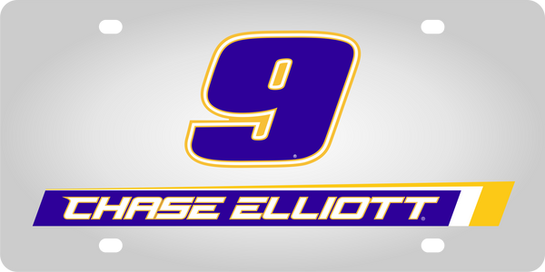 Chase Elliott NAPA # & Name Rail Stainless Steel License Plate