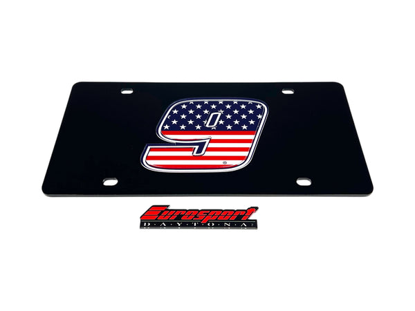 Chase Elliott Patriotic #9 Acrylic License Plate