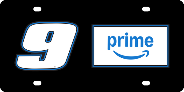 Chase Elliott Amazon Prime # & Sponsor Acrylic License Plate