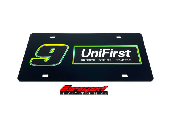 Chase Elliott UniFirst # & Sponsor Acrylic License Plate