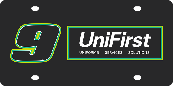 Chase Elliott UniFirst # & Sponsor Acrylic License Plate