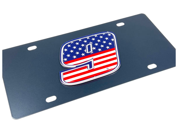 Chase Elliott Patriotic #9 Carbon Steel License Plate
