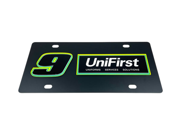 Chase Elliott UniFirst # & Sponsor Carbon Steel License Plate