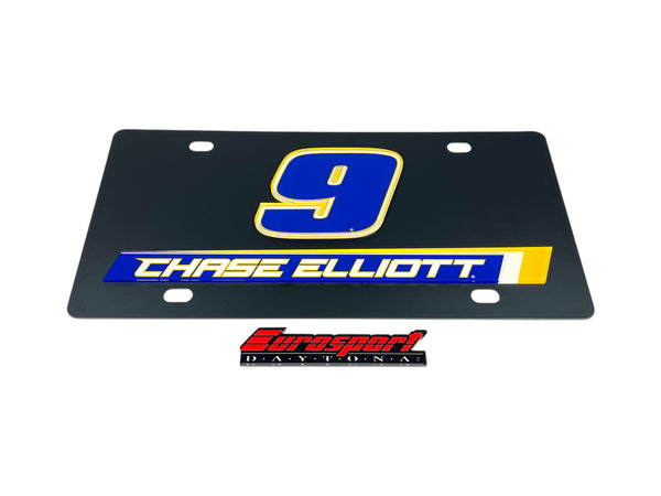 Chase Elliott NAPA # & Name Rail Carbon Steel License Plate