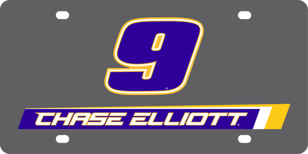 Chase Elliott NAPA # & Name Rail Carbon Steel License Plate